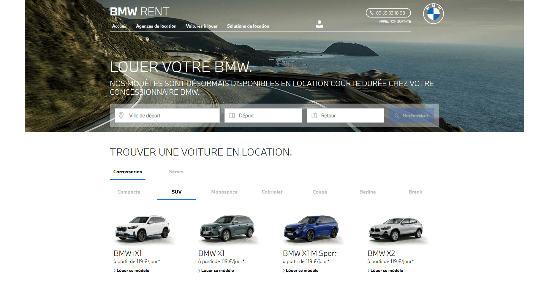 <p>In a market where vehicle rental services need to be both flexible and accessible, <strong>UCAR</strong>, a leading vehicle rental company in France, partnered with <strong>BMW Rent</strong> to offer premium rental solutions for both individuals and businesses. To make these services easily accessible online, UCAR entrusted <strong>DSI Conseil & Services</strong> to design and develop the <strong>BMW Rent</strong> website.</p>